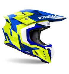 Casco Airoh Twist 3 Dizzy Azul Amarillo Brillo |TW3D31|