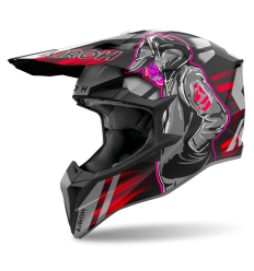 Casco Airoh Wraaap Cyber Rojo Mate |WRC55|