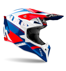 Casco Airoh Wraaap Feel Azul Rojo Brillo |WRF55|