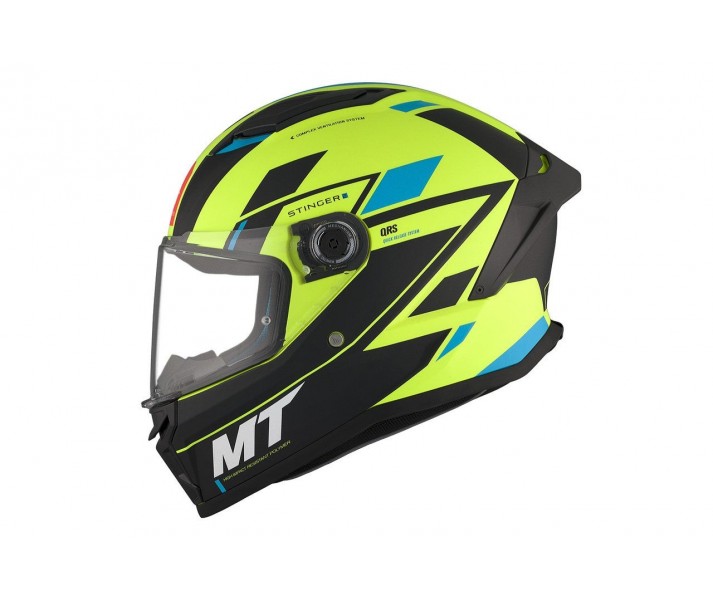 Casco MT Stinger 2 Sivze Amarillo Fluor Mate |1334A34233|