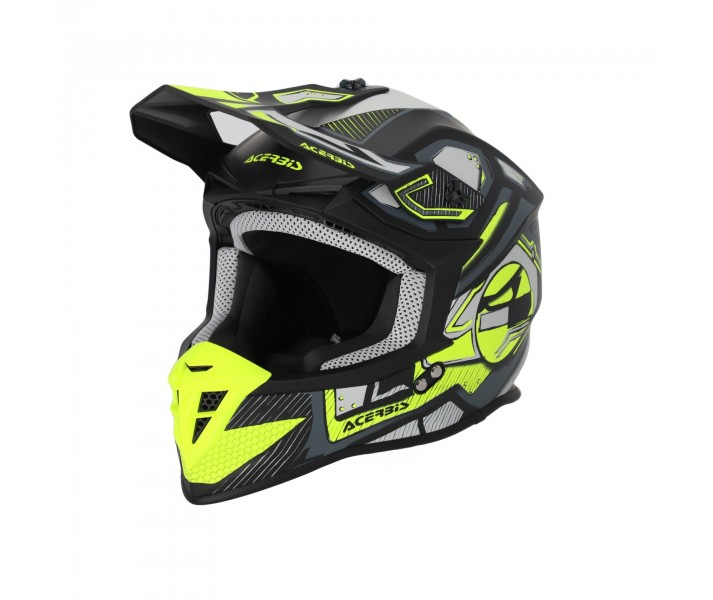 Casco Acerbis Linear Negro Amarillo Fluor |0025316.457|