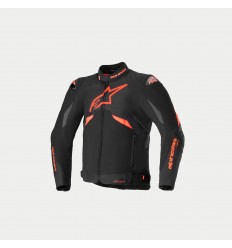 Chaqueta Alpinestars T-Gp R V3 Drystar Negro Rojo Fluor Blanco |3205824-1321|