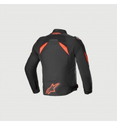 Chaqueta Alpinestars T-Gp R V3 Drystar Negro Rojo Fluor Blanco |3205824-1321|