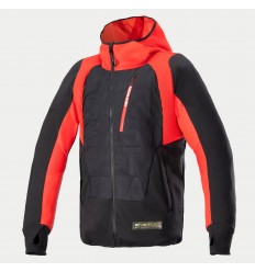 Chaqueta Alpinestars Mo.St.Eq Hybrid Hooded Negro Rojo |4201824-1463|