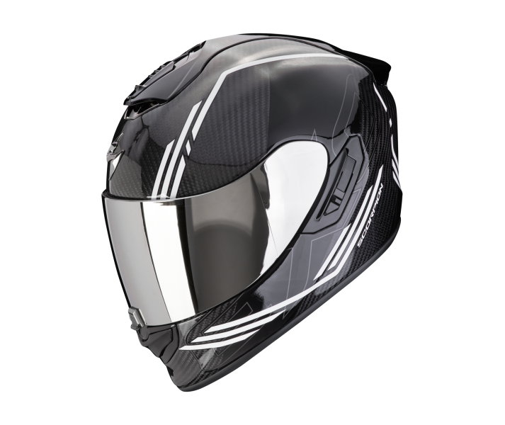 Casco Scorpion Exo 1400 Evo 2 Carbon Air Reika Negro Blanco |140-432-55|