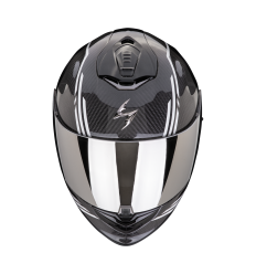 Casco Scorpion Exo 1400 Evo 2 Carbon Air Reika Negro Blanco |140-432-55|