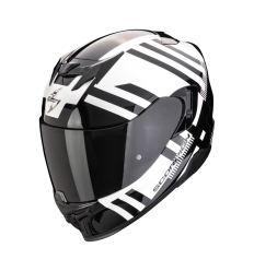 Casco Scorpion Exo 520 Evo Air Banshee Blanca Perla Negro |172-447-205|