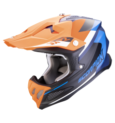 Casco Scorpion Vx 22 Air Beta Azulate Naranja |32-453-279|