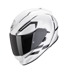 Casco Scorpion Exo 491 Kripta Blanco Negro |48-450-63|