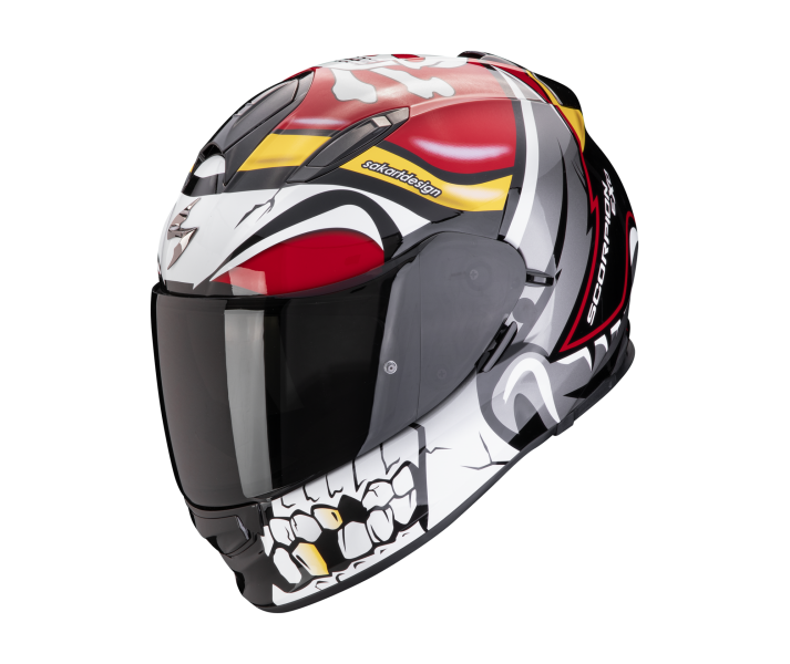 Casco Scorpion Exo 491 Pirate Rojo |48-452-01|