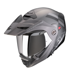 Casco Scorpion Adx-2 Galane Negro Mate Plata |89-455-159|