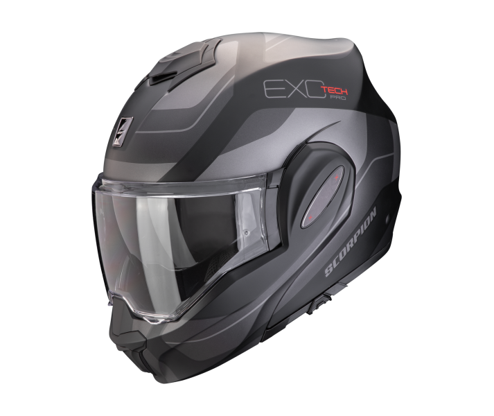 Casco Scorpion Exo-Tech Evo Pro Commuta Negro Mate Plata |119-435-159|