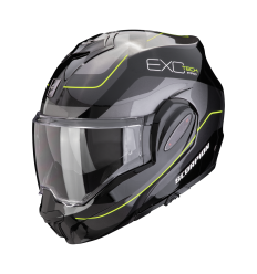 Casco Scorpion Exo-Tech Evo Pro Commuta Negro Plata Amarillo |119-435-325|