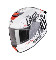 Casco Scorpion Infantil Exo-Jnr Boum Blanco Negro |120-436-55|