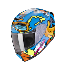 Casco Scorpion Infantil Exo-Jnr Fun Azul Naranja |120-437-204|