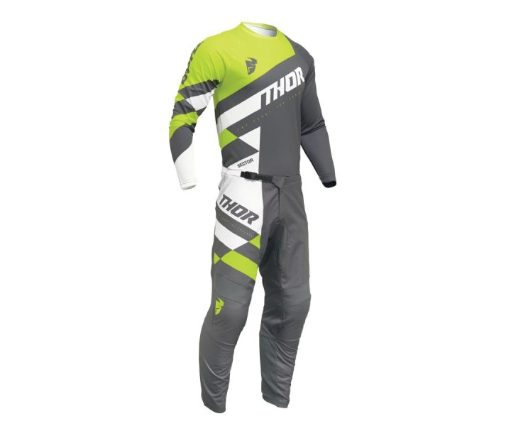 Traje Thor Sector Checker Gris Amarillo Fluor