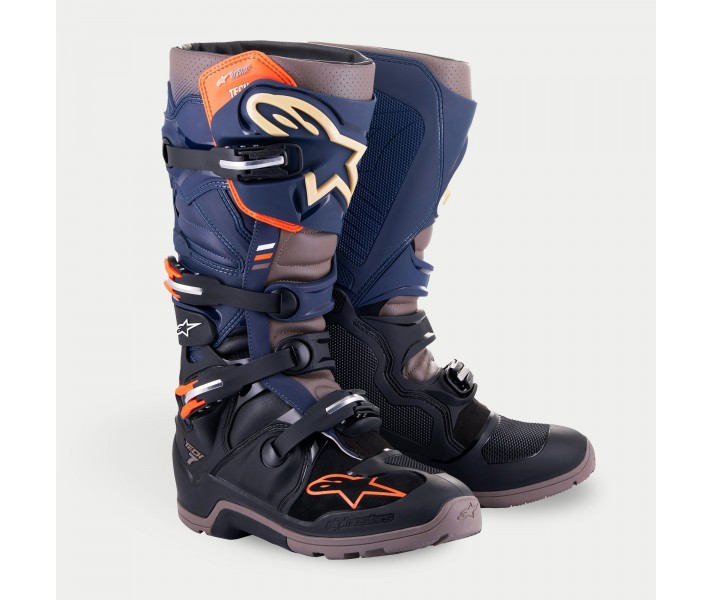 Botas Alpinestars Tech 7 Enduro Drystar Negro Azul Marino Gris |2012620-137|