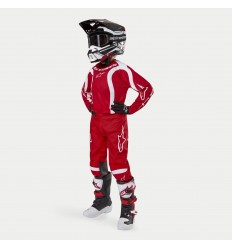 Traje Alpinestars Infantil Racer Lurv Mars Rojo Blanco