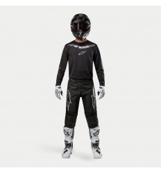 Traje Alpinestars Fluid Graphite Negro Plata