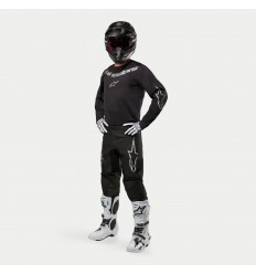 Traje Alpinestars Fluid Graphite Negro Plata