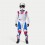 Traje Alpinestars Honda Racer Iconic Blanco Azul Rojo Brillo