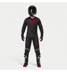 Traje Alpinestars Honda Racer Iconic Negro Rojo
