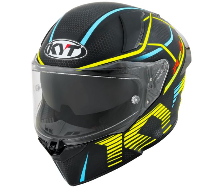 Casco Kyt R2R Concept Negro Mate Amarillo |Y6R20010|