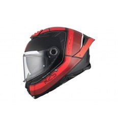 Casco Mt Thunder 4 Sv R25 B35 Rojo Negro Brillo |1308A991351|