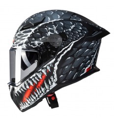 Casco Caberg Drift Evo II Crok Negro Mate Antracita Rojo |C2RD60H9|