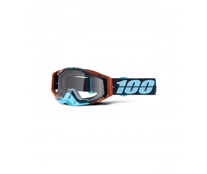 Máscara 100% Racecraft Ergono Transparente |10050100-246|