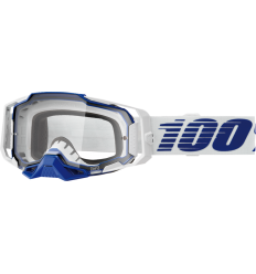 Máscara 100% Armega Azul Blanco Lente Transparente |26013443|