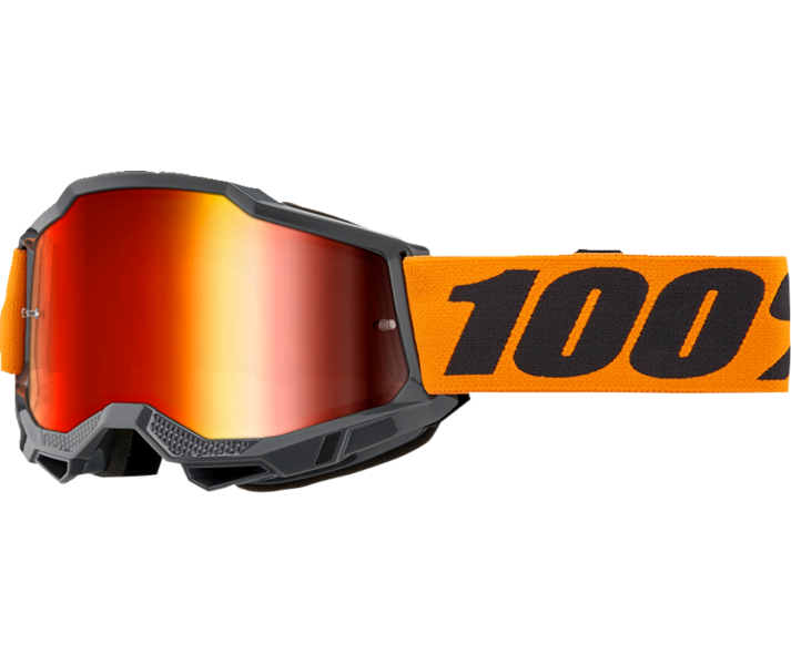 Máscara 100% Accuri 2 Naranja Lente Rojo |26013476|