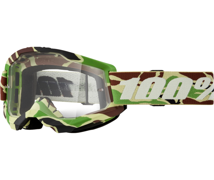 Máscara 100% Strata 2 War Camo Lente Transparente |26013489|