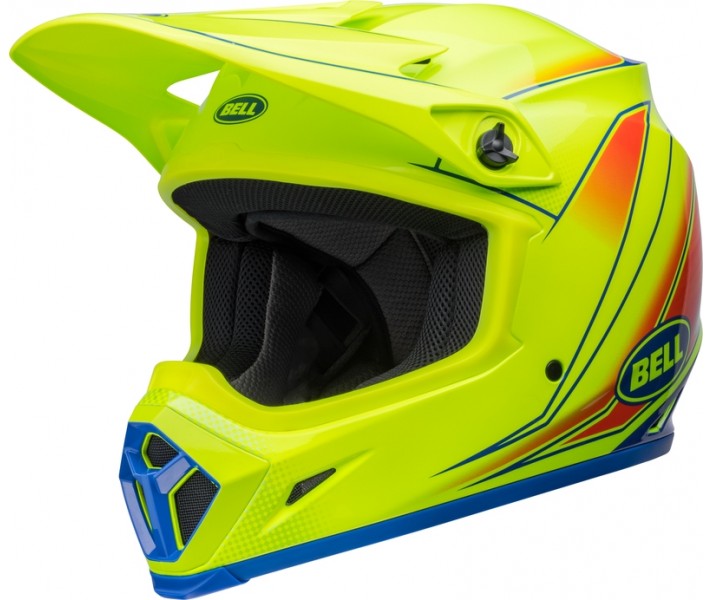 Casco Bell Mx-9 Mips Zone Retina Sear Amarillo Flúor Brillo |800796600|