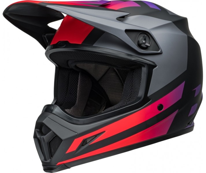 Casco Bell Mx-9 Mips Alter Ego Negro Brillo Rojo Mate |800796400|