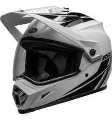 Casco Bell Mx-9 Adventure Mips Alpine Blanco Brillo Negro |800797002|