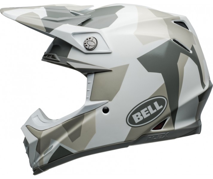 Casco Bell Moto-9S Flex Rover Blanco Brillo Camo |800795900|