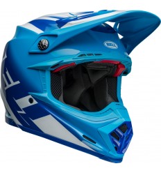 Casco Bell Moto-9S Flex Rail Azul Blanco Brillo |800795800|