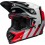 Casco Bell Moto-9S Flex Hello Cousteau Stripes Blanco Brillo Rojo