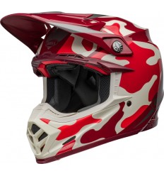 Casco Bell Moto-9S Flex Ferrandis Méchant Rojo Plata Brillo|800796000|