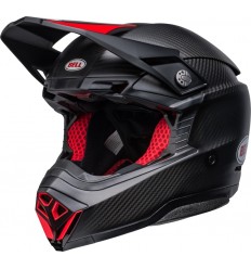 Casco Bell Moto-10 Spherical Satin Negro Brillo Rojo |800748301|