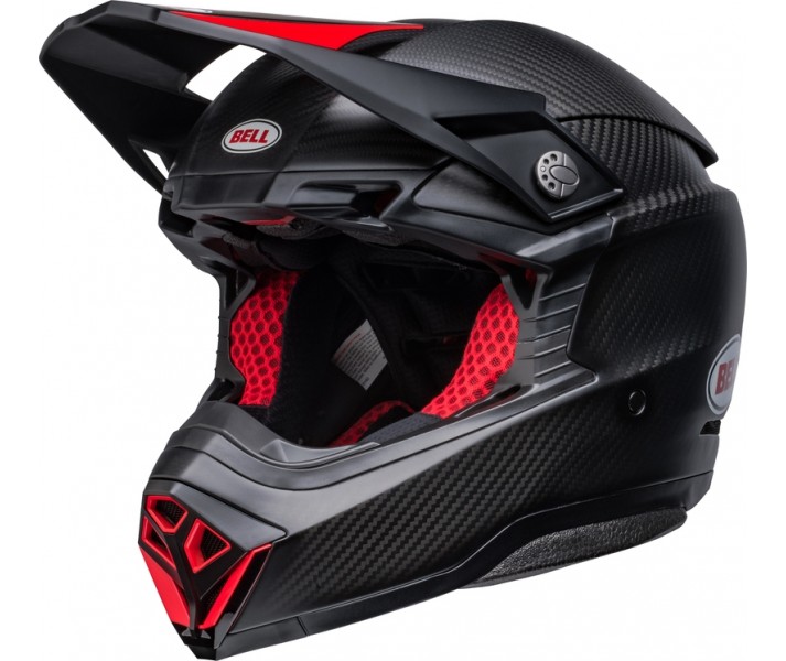 Casco Bell Moto-10 Spherical Satin Negro Brillo Rojo |800748301|