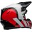 Casco Bell Moto-9S Flex Hello Cousteau Stripes Blanco Brillo Rojo