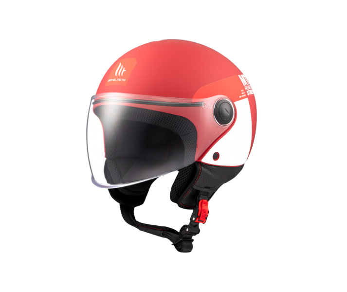 Casco Mt Street S Inboard C5 Rojo Blanco Mate |1338A1125310|