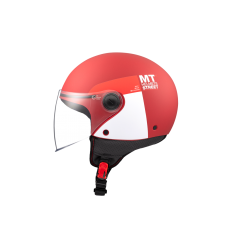 Casco Mt Street S Inboard C5 Rojo Blanco Mate |1338A1125310|