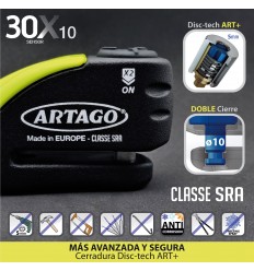 Candado Artago 30X Alarm+Warning 10mm SRA |30X10|