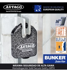 Candado Moto Artago 68 Monoblok Universal |68T/B|