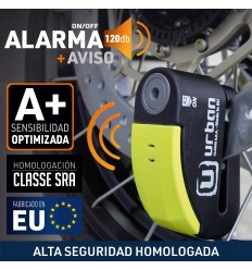 Candado Urban Hi-Quality Alarmdisk ø14 Homologado Sra |999|