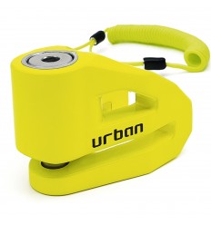 CANDADO ANTIRROBO DISCO MOTO URBAN UR210S AMARILLO