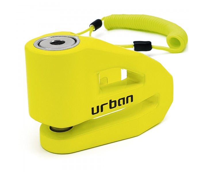 Candado Moto Urban Alarm Disk UR2D Disklock Ø 10 Amarillo |UR208Y|